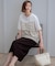 【WEB限定カラーあり/洗える】スムースデザイン コンビ カットソー