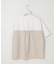 【WEB限定カラーあり/洗える】スムースデザイン コンビ カットソー