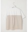 【WEB限定カラーあり/洗える】スムースデザイン コンビ カットソー