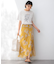 【洗える】Ratti ペイズリーシフォン スカート