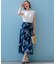 【洗える】Ratti ペイズリーシフォン スカート