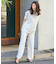 【新色追加/洗える】ストレッチジョーゼット ワイドパンツ