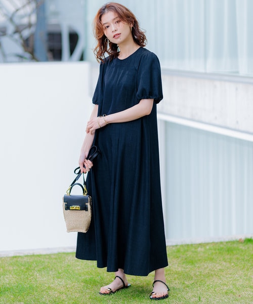 洗える】デニムライクシャンブレー ワンピース｜ニジュウサンクの通販