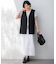 【撥水加工/UVカット】キューティクルストレッチツイル ジレ