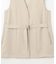 【撥水加工/UVカット】キューティクルストレッチツイル ジレ