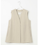 【撥水加工/UVカット】キューティクルストレッチツイル ジレ