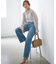 【見上愛さん着用/Oggi3月号掲載/洗える】23区DENIM ストレッチ ワイドパンツ