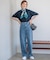 【見上愛さん着用/Oggi3月号掲載/洗える】23区DENIM ストレッチ ワイドパンツ