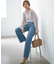 【見上愛さん着用/Oggi3月号掲載/洗える】23区DENIM ストレッチ ワイドパンツ