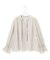 【洗える】クレープドットフロッキー ブラウス