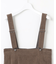 【SLOW/一部店舗限定】ソフトコーデュロイ サロペット スカート