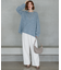 【SLOW/一部店舗限定】ソフトコーデュロイ ワイドパンツ