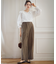【SLOW/一部店舗限定】ソフトコーデュロイ ワイドパンツ