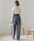 【Oggi1月号/CLASSY.11月号掲載】ウーステッドウール リブタートルネック ニット