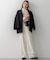 【Oggi1月号/CLASSY.11月号掲載】ウーステッドウール リブタートルネック ニット