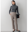 【Oggi1月号/CLASSY.11月号掲載】ウーステッドウール リブタートルネック ニット