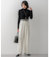 【Oggi1月号/CLASSY.11月号掲載】ウーステッドウール リブタートルネック ニット