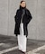 【Oggi1月号/CLASSY.11月号掲載】ウーステッドウール リブタートルネック ニット