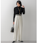 【Oggi1月号/CLASSY.11月号掲載】ウーステッドウール リブタートルネック ニット