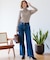 【Oggi1月号/CLASSY.11月号掲載】ウーステッドウール リブタートルネック ニット