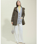 【Oggi1月号/CLASSY.11月号掲載】ウーステッドウール リブタートルネック ニット