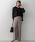 【WEB限定カラーあり/洗える】ウーステッドウール ワイドシルエット ニット