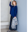【WEB限定カラーあり/洗える】ウーステッドウール ワイドシルエット ニット