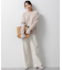 【洗える】23区DENIM ベルベットストレッチ ワイドパンツ