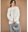 【洗える】23区DENIM ベルベットストレッチ ワイドパンツ
