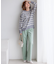 【洗える】23区DENIM ベルベットストレッチ ワイドパンツ