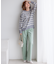 【洗える】23区DENIM ベルベットストレッチ ワイドパンツ