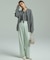 【CLASSY.11月号掲載/洗える】ラクーンブレンドダブルフェイス ニットカーディガン