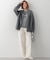 【CLASSY.11月号掲載/洗える】ラクーンブレンドダブルフェイス ニットカーディガン