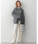 【CLASSY.11月号掲載/洗える】ラクーンブレンドダブルフェイス ニットカーディガン