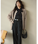【CLASSY.11月号掲載/洗える】ラクーンブレンドダブルフェイス ニットカーディガン