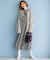 【CLASSY.11月号掲載/洗える】ラクーンブレンドダブルフェイス ニットカーディガン