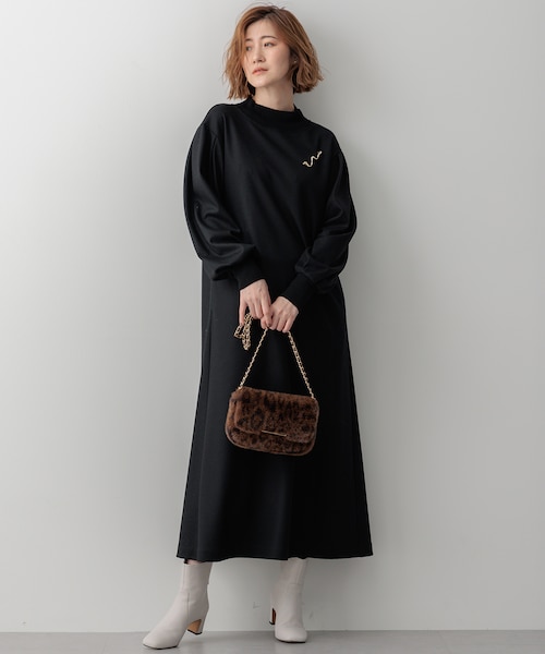 【美品】洗える ガンクラブプレイドチェック ワンピース 23区(ニジュウサンク)の【洗える】ガンクラブプレイドチェック