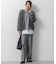シルクネップヘリンボーン ワイドパンツ