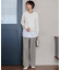【Oggi2月号掲載/洗える】ウールカシミヤ Vネック ニット