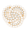 パール ビジュー ブローチ