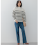 【Oggi2月号掲載/洗える】ウールカシミヤ ボーダー ニット