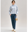 【Oggi2月号掲載/洗える】ウールカシミヤ ボーダー ニット