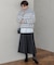 【Oggi2月号掲載/洗える】ウールカシミヤ ボーダー ニット