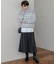 【Oggi2月号掲載/洗える】ウールカシミヤ ボーダー ニット