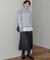 【Oggi2月号掲載/洗える】ウールカシミヤ ボーダー ニット