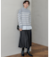 【Oggi2月号掲載/洗える】ウールカシミヤ ボーダー ニット