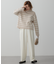 【Oggi2月号掲載/洗える】ウールカシミヤ ボーダー ニット
