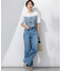 【RED CARD TOKYO×23区/VERY3月号掲載】デニム ライン ワイドパンツ