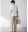 【セットアップ対応/防シワ性/洗える】アイアスマットストレッチ セミワイド パンツ