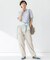 【撥水加工/洗える】ナイロン2WAYストレッチ パラシュート パンツ